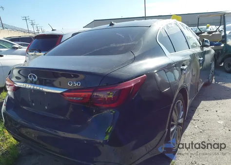 2018 Infiniti Q50 3.0T Luxe z USA, uszkodzony, nr VIN JN1EV7AP9JM350848